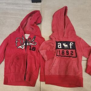 Abercrombie Kids Red Hoodies Set